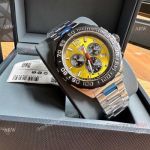 Swiss TAG Heuer Formula 1 Chronograph Quartz Yellow Dial Stainless Steel Watches 43 mm